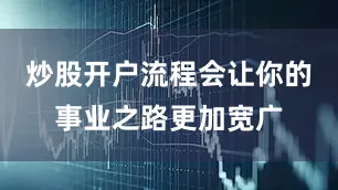 炒股开户流程会让你的事业之路更加宽广