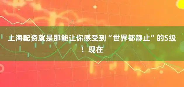 上海配资就是那能让你感受到“世界都静止”的S级！现在